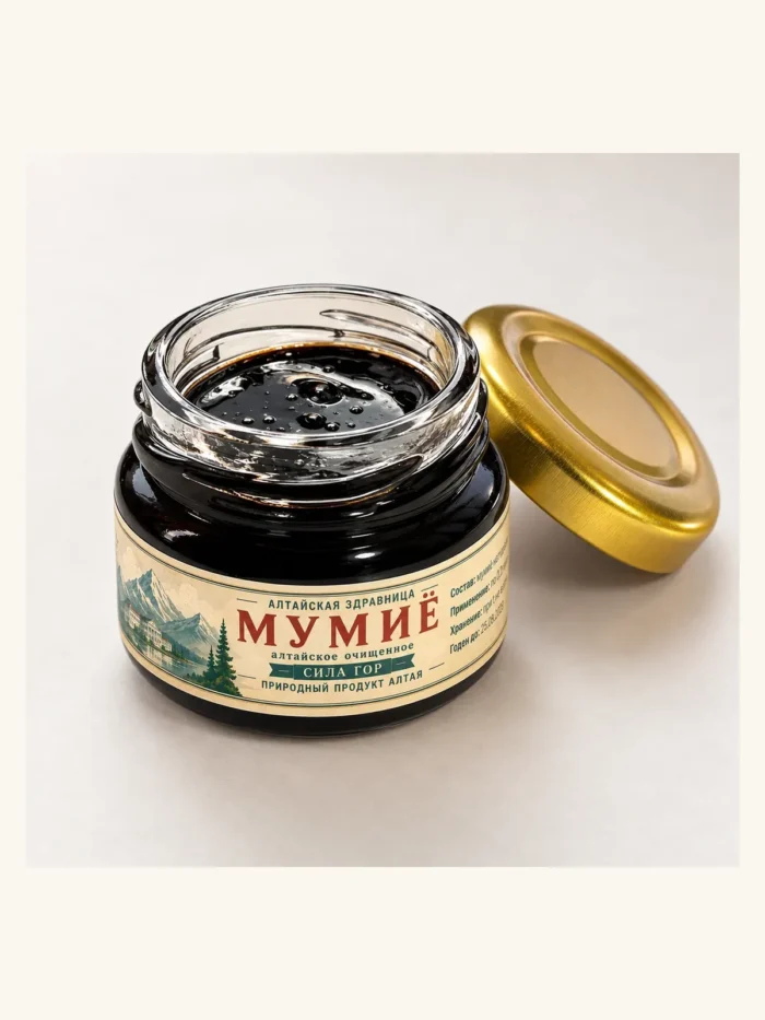 mumye-30g-photo-02-3x4 Открытая банка алтайского очищенного мумиё 30 г