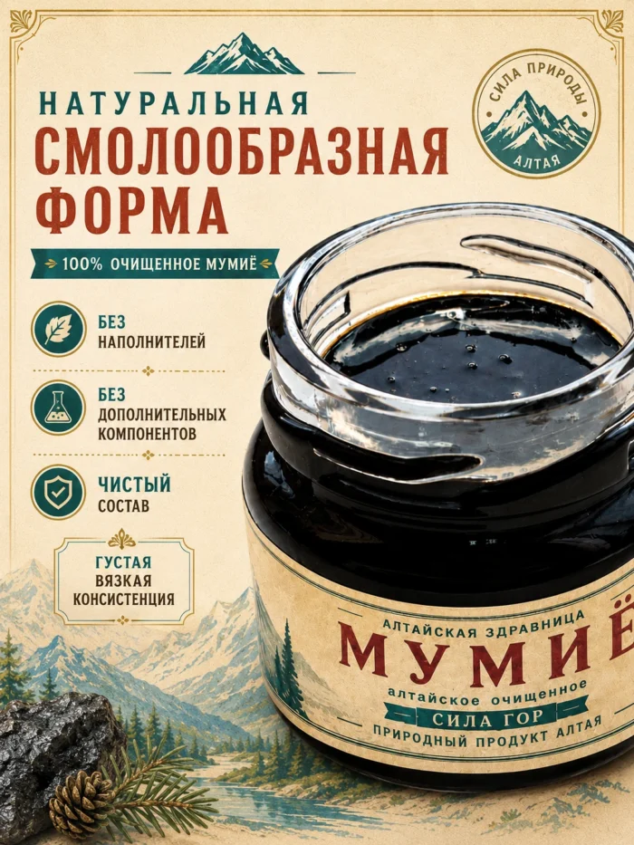 mumye-30g-slide-02 Смолообразная форма очищенного алтайского мумиё