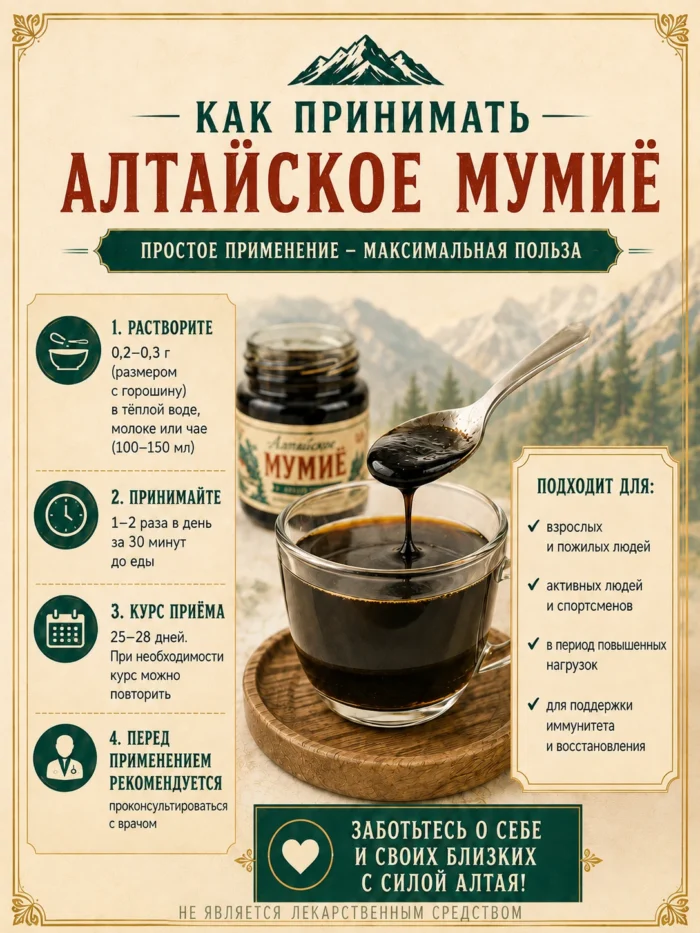 mumye-30g-slide-06 Инфографика с рекомендациями производителя по применению алтайского мумиё